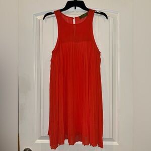 Olive & Pim Women's‎ orange knee length dress Small sleeveless